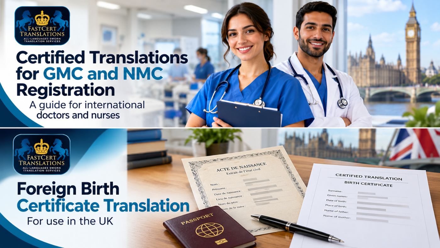 Certified Translations for GMC and NMC Registration: A Guide for International Doctors and Nurses